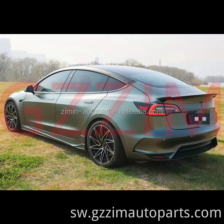 Mbele na taa ya nyuma ya bumper nzima iliyosasisha mwili kit giza papa bodykit kwa mfano 3